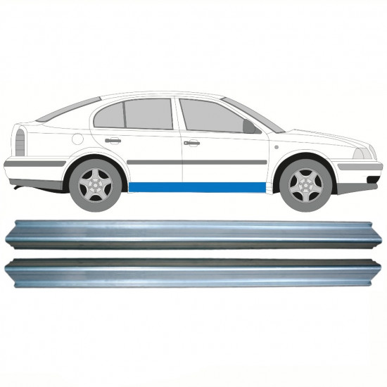 SKODA OCTAVIA 1996-2010 SCHWELLER REPARATURBLECH / RECHTS = LINKS / SATZ