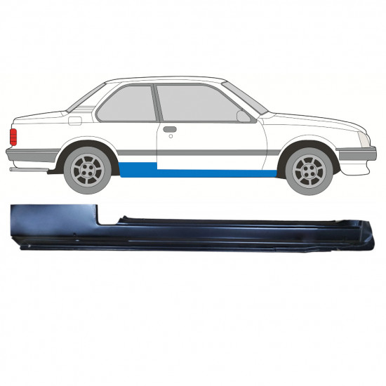 OPEL ASCONA / VAUXHALL CAVALIER 1981-1988 SCHWELLER REPARATURBLECH / RECHTS