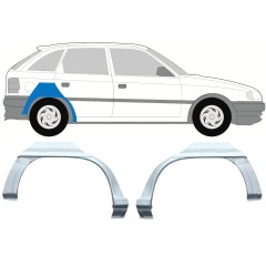 Reparaturblech Kotflügel hinten für Opel Astra F 1991-2002 / Links+Rechts / HATCHBACK / Satz 9686