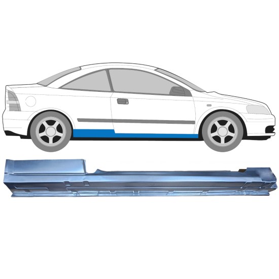 Voll schweller für Opel Astra G 1998-2009 / Rechts / COUPE 15962