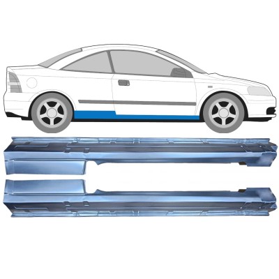 Voll schweller für Opel Astra G 1998-2009 / Links+Rechts / COUPE 15964