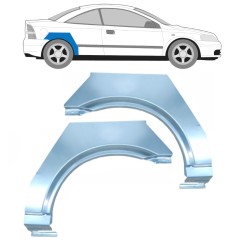 Reparaturblech Kotflügel hinten für Opel Astra G 1998-2009 / Links+Rechts / COUPE 15961