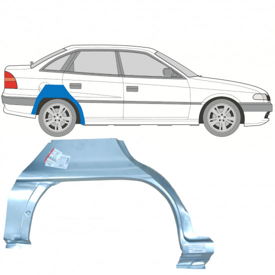 OPEL ASTRA 1991-2002 LIMOUSINE RADLAUF REPARATURBLECH / RECHTS