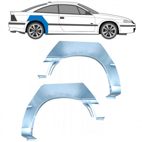 OPEL CALIBRA 1990-1997 RADLAUF REPARATURBLECH / SATZ