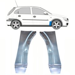 Reparaturblech Kotflügel vorne für Opel Corsa C 2000-2010 / Links+Rechts / Satz 10180