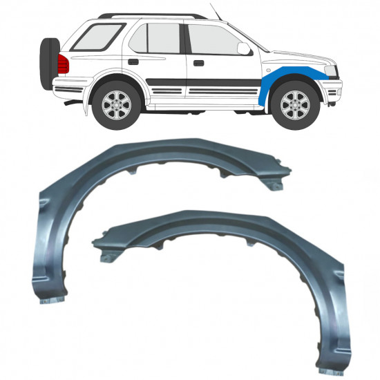 OPEL FRONTERA B 1999-2002 VORNE KOTFLÜGEL REPARATURBLECH / SATZ