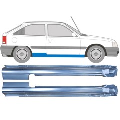 Voll schweller für Opel Kadett E Astra 1984-1993 / Links+Rechts / Satz 9449