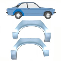 Reparaturblech Kotflügel hinten für Opel Kadett C 1973-1979 / Links+Rechts / Satz 11077