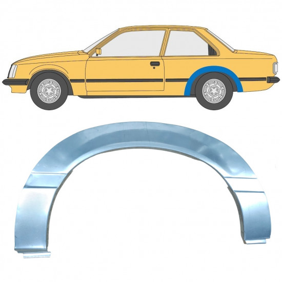 OPEL REKORD E 1977-1986 RADLAUF REPARATURBLECH / LINKS