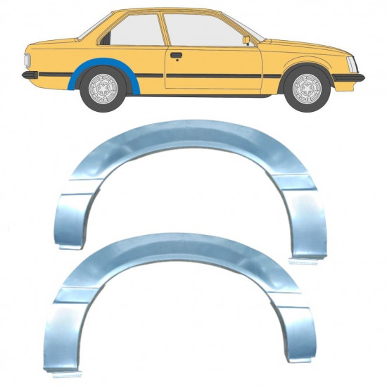 OPEL REKORD E 1977-1986 RADLAUF REPARATURBLECH / SATZ