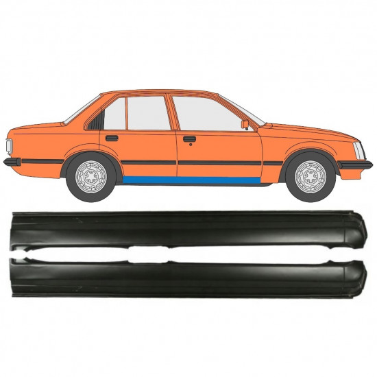 OPEL REKORD E 1977-1986 VOLL SCHWELLER REPARATURBLECH / SATZ