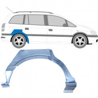 OPEL ZAFIRA 1999-2005 RADLAUF REPARATURBLECH / RECHTS