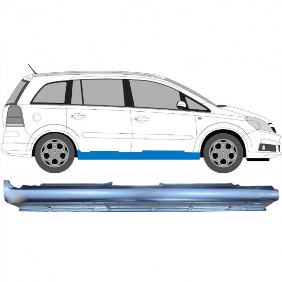 OPEL ZAFIRA 2005-2012 VOLL SCHWELLER REPARATURBLECH / RECHTS