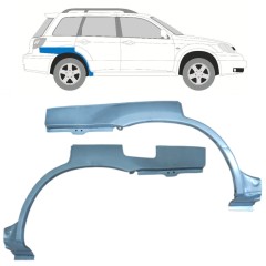 Reparaturblech Kotflügel hinten für Mitsubishi Outlander 2003-2007 / Links+Rechts / Satz 11539