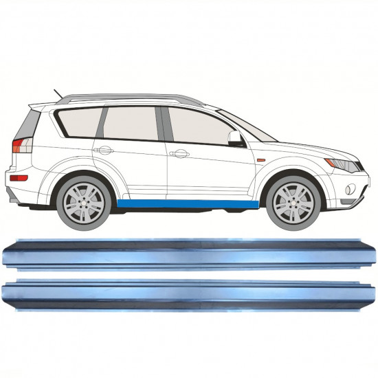 MITSUBISHI OUTLANDER 2007-2012 SCHWELLER REPARATURBLECH / RECHTS = LINKS / SATZ