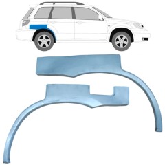 Reparaturblech Kotflügel hinten für Mitsubishi Outlander 2003-2007 / Links+Rechts / Satz 9257