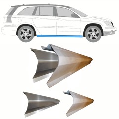 Reparaturblech innen + außen Schweller für Chrysler Pacifica 2003-2007 / Links = Rechts (symmetrisch) / Satz 10358