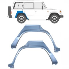 Reparaturblech Kotflügel hinten für Mitsubishi Pajero 1982-1992 / Links+Rechts / Satz 9631
