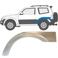 Reparaturblech Kotflügel hinten für Mitsubishi Pajero 2006-2021 / Links 14838