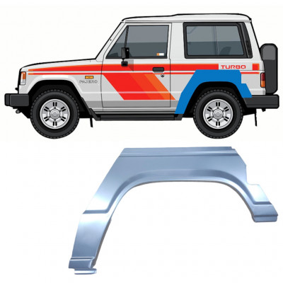 MITSUBISHI PAJERO 1982-1992 3 TÜR RADLAUF REPARATURBLECH / LINKS