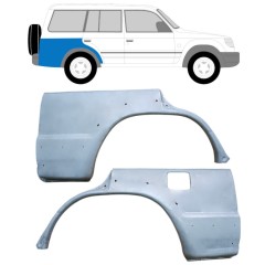 Reparaturblech Kotflügel hinten für Mitsubishi Pajero 1991-2001 / Links+Rechts / Satz 10402