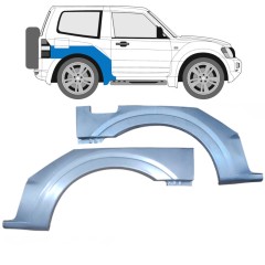 Reparaturblech Kotflügel hinten für Mitsubishi Pajero 1999-2006 / Links+Rechts / Satz 9411