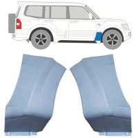 Reparaturblech Kotflügel vorne für Mitsubishi Pajero 1999-2006 / Links+Rechts / Satz 16903