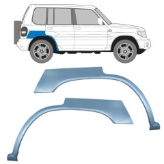 Reparaturblech Kotflügel hinten für Mitsubishi Pajero Pinin 1998-2007 / Links+Rechts / Satz 10452