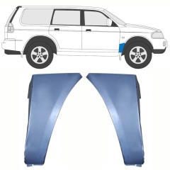 Reparaturblech Kotflügel vorne für Mitsubishi Pajero Sport 1996-2008 / Links+Rechts / Satz 10112