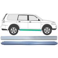 Reparaturblech innen + außen Schweller für Mitsubishi Pajero Sport 1996-2008 / Links = Rechts (symmetrisch) / Satz 14873 Reparaturblech innen + außen Schweller für Mitsubishi Pajero Sport 1996-2008 / Links = Rechts (symmetrisch) / Satz 14873