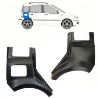 Reparaturblech Kotflügel hinten für Fiat Panda 2003-2012 / Links+Rechts / Satz 10753