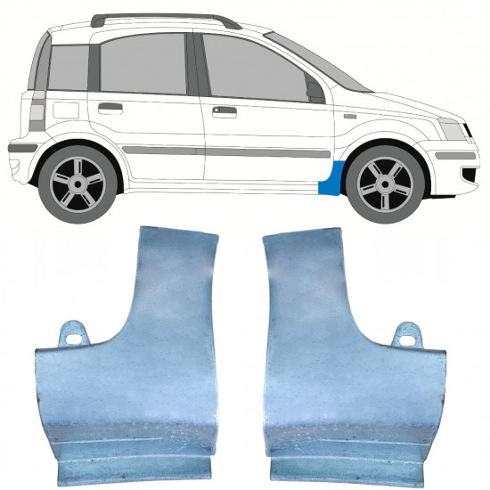 FIAT PANDA 2003-2012 VORNE KOTFLÜGEL REPARATURBLECH / SATZ