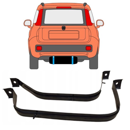 Tankhalterung Kraftstofftank für Fiat Panda 2012- 15028