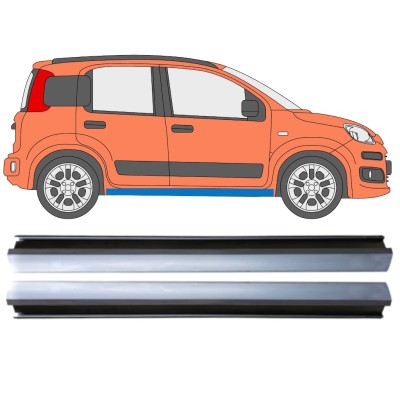 Reparaturblech Schweller für Fiat Panda 2012- / Links+Rechts / Satz 14971