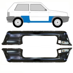 Voll schweller für Fiat Panda 1980-2002 / Links+Rechts / Satz 10756