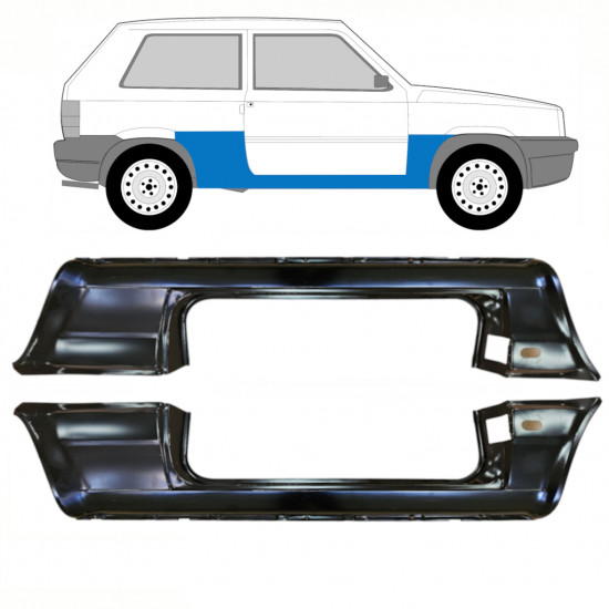 FIAT PANDA 1980-2002 SCHWELLER REPARATURBLECH / SATZ