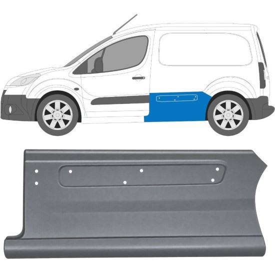 Reparaturblech Seite für Peugeot Partner 2008-2018 / Links 17016