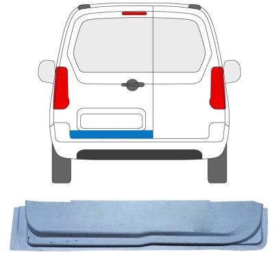 Reparaturblech innere hintere Tür für Citroen Berlingo 2008-2018 / Links 16910