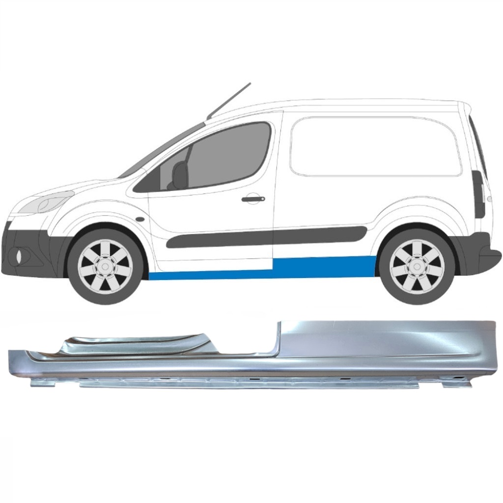 Voll Schweller Für Peugeot Partner 2008-2018 / Links 5409