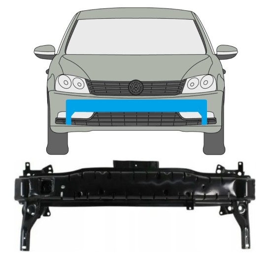 Stoßstange Verstärkung vorne für Volkswagen Passat B7 2010-2015 17259