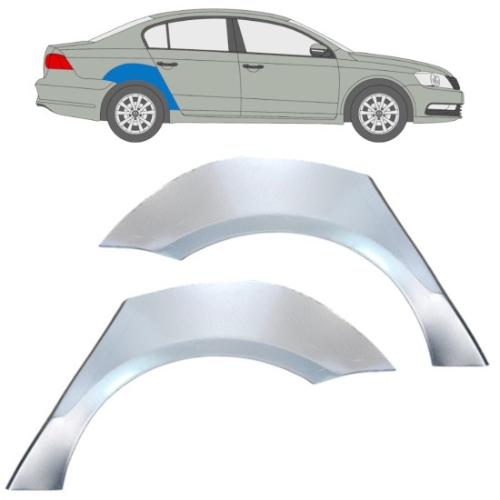 Reparaturblech Kotflügel hinten für Volkswagen Passat B7 2010-2015 / Links+Rechts / Satz 16354