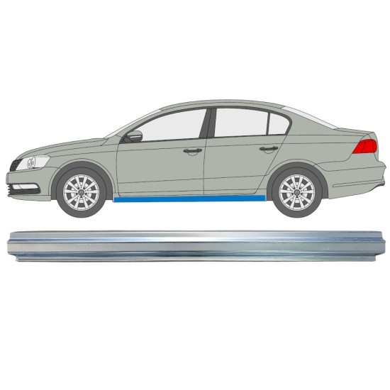 Reparaturblech Schweller für Volkswagen Passat B7 2010-2015 / Links 16356