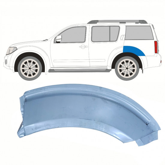 NISSAN PATHFINDER 2004-2013 RADLAUF REPARATURBLECH OBEN RAD / LINKS