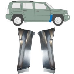 Reparaturblech Kotflügel vorne für Jeep Patriot 2006- / Links+Rechts / Satz 11190