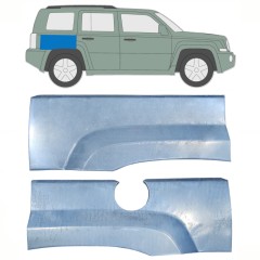 Reparaturblech Kotflügel hinten für Jeep Patriot 2006- / Links+Rechts / Satz 10305