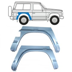 Reparaturblech Kotflügel hinten für Nissan Patrol Y60 GY60 1990-1997 / Links+Rechts / Satz 11530