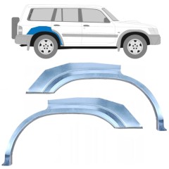Reparaturblech Kotflügel hinten für Nissan Patrol Y61 GY61 1997-2009 / Links+Rechts / Satz 10283