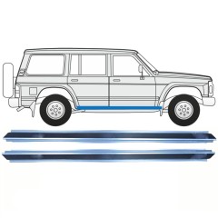 Reparaturblech Schweller für Nissan Patrol Y60 GY60 1990-1997 / Links = Rechts (symmetrisch) / Satz 10312