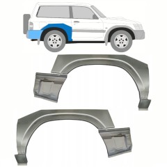Reparaturblech Kotflügel hinten für Nissan Patrol Y61 GY61 1997-2009 / Satz 10800