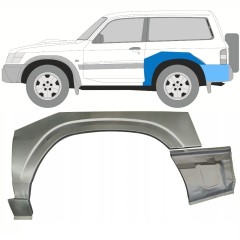 Reparaturblech Kotflügel hinten für Nissan Patrol Y61 GY61 1997-2009 / Links / Satz 10799